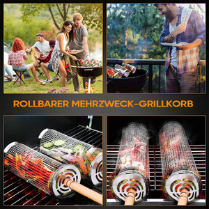 304 Edelstahl Rolling Barbecue Käfig