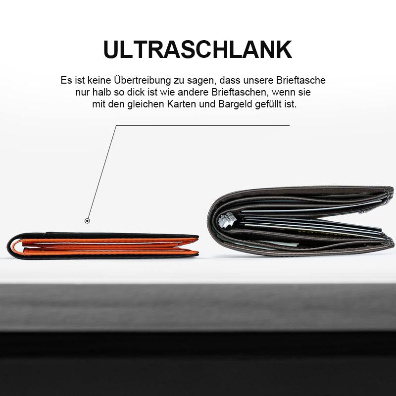 Schlanke Brieftasche für Männer mit RFID-Blockierung