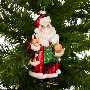 Lustige skulpturale Weihnachtsornamente