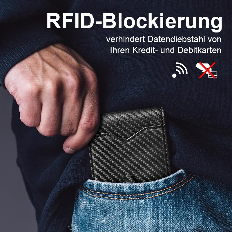 Schlanke Brieftasche für Männer mit RFID-Blockierung