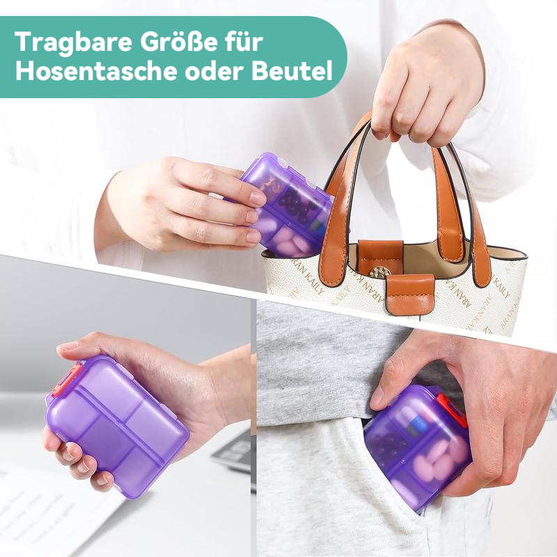 Reise-Pillenbox (161 Etiketten zur individuellen Gestaltung)