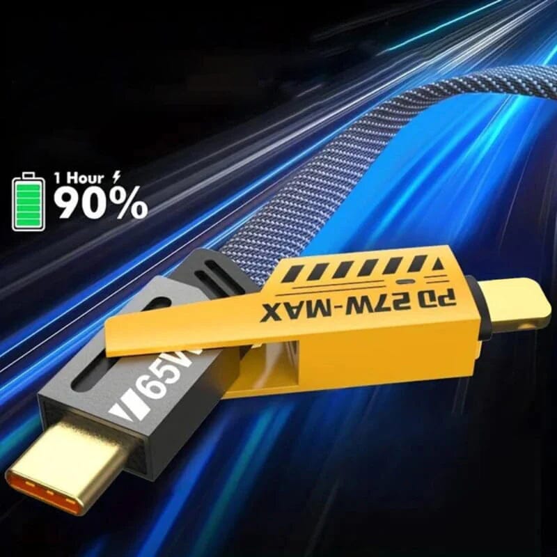 4 in 1 PD 65W Schnellladekabel🔥 Kaufen Sie 2 und erhalten Sie 1 gratis🔥