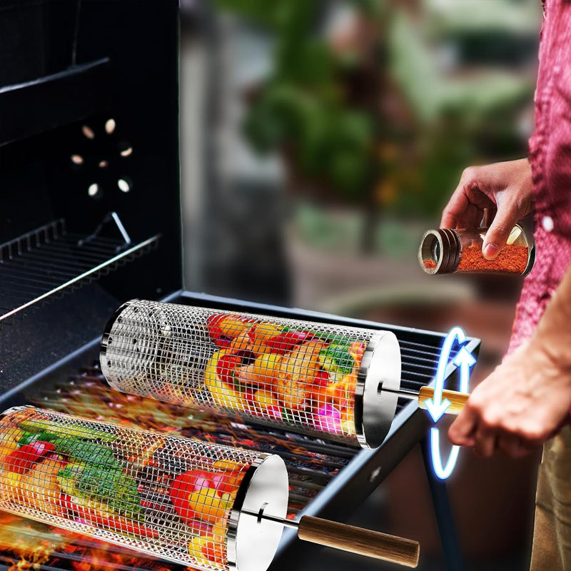 304 Edelstahl Rolling Barbecue Käfig