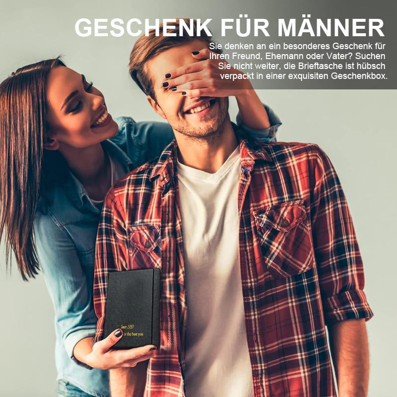 Schlanke Brieftasche für Männer mit RFID-Blockierung