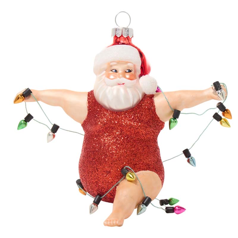 Lustige skulpturale Weihnachtsornamente