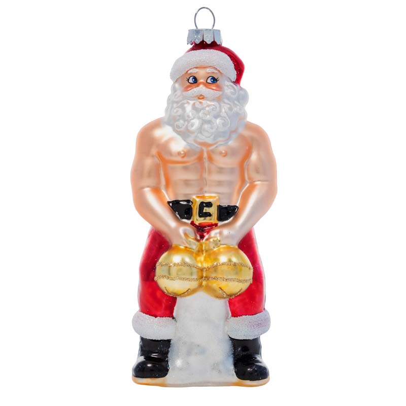 Lustige skulpturale Weihnachtsornamente