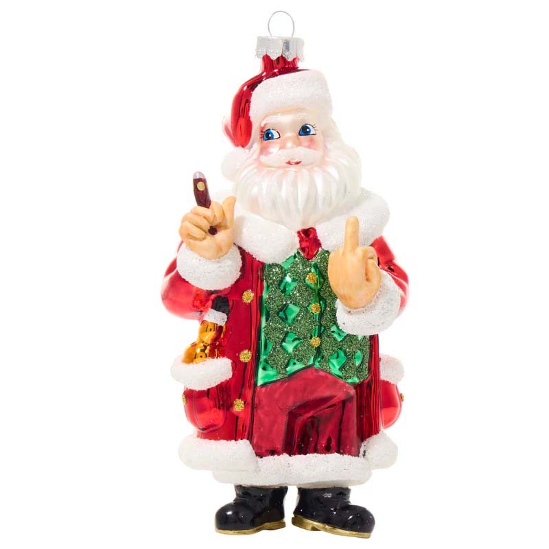 Lustige skulpturale Weihnachtsornamente