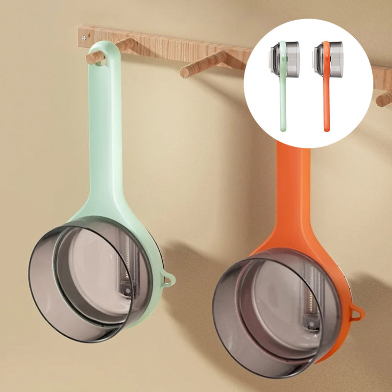 Gemüseschäler mit Aufbewahrungseimer