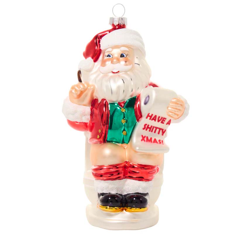 Lustige skulpturale Weihnachtsornamente