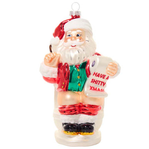 Lustige skulpturale Weihnachtsornamente