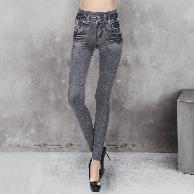 Nahtlose Fleece-Jeans für Damen