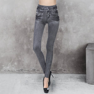 Nahtlose Fleece-Jeans für Damen
