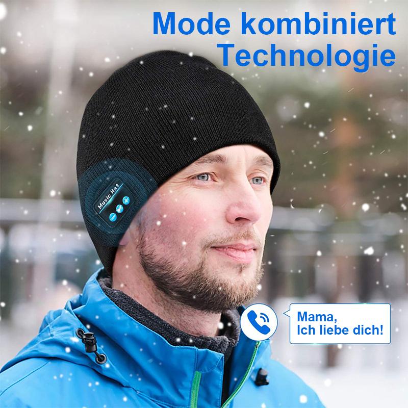 Bluetooth Mütze mit LED-Scheinwerfer