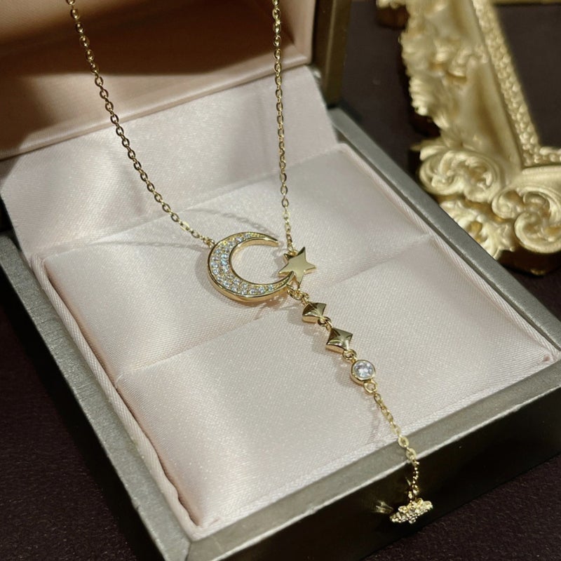 Stern Mond Halskette