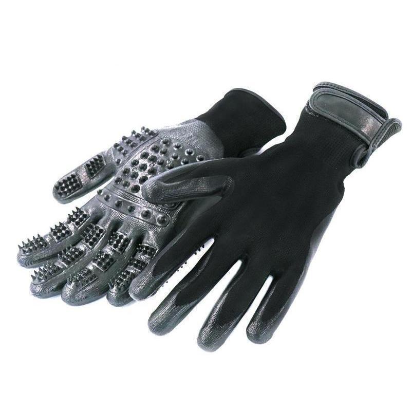 Fellpflege-Handschuh für Pferde, Hunde und Katzen (1 Paar)
