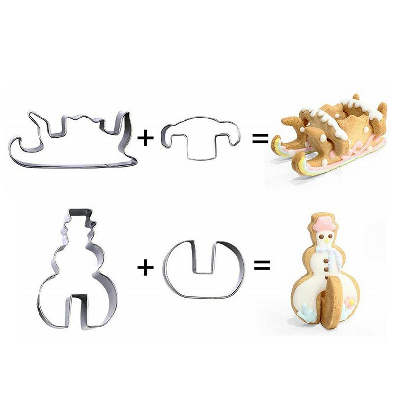 Weihnachtsplätzchenform aus rostfreiem Stahl