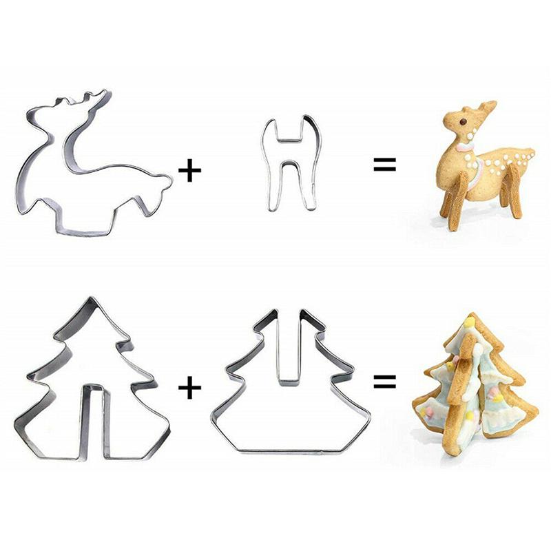 Weihnachtsplätzchenform aus rostfreiem Stahl