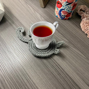 Süßer Katzenarsch Strickuntersetzer