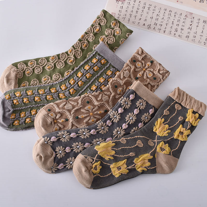 Modische Socken aus Baumwolle