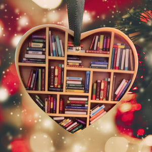 Süße Herzförmige Bücherregaldekoration