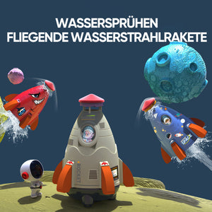 Raketenförmiger fliegender Sprinkler