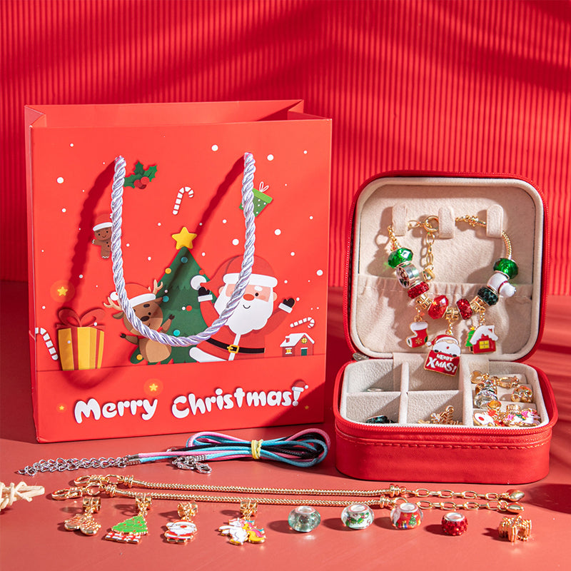Weihnachtliches DIY-Kinderarmband