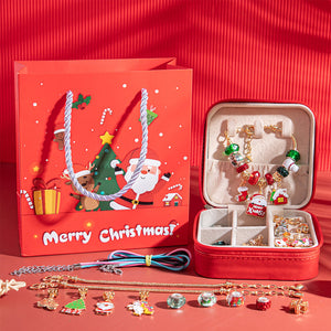 Weihnachtliches DIY-Kinderarmband