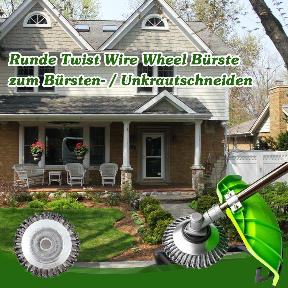 Runde Twist Wire Wheel Bürste zum Bürsten- / Unkrautschneiden