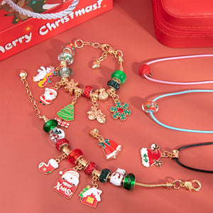 Weihnachtliches DIY-Kinderarmband