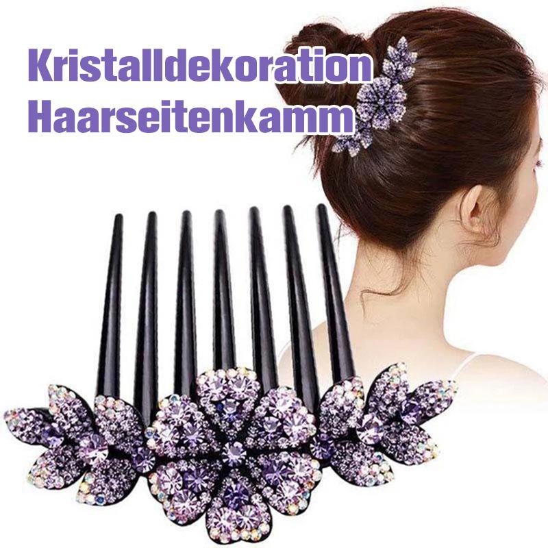 Kristalldekoration Haarseitenkamm