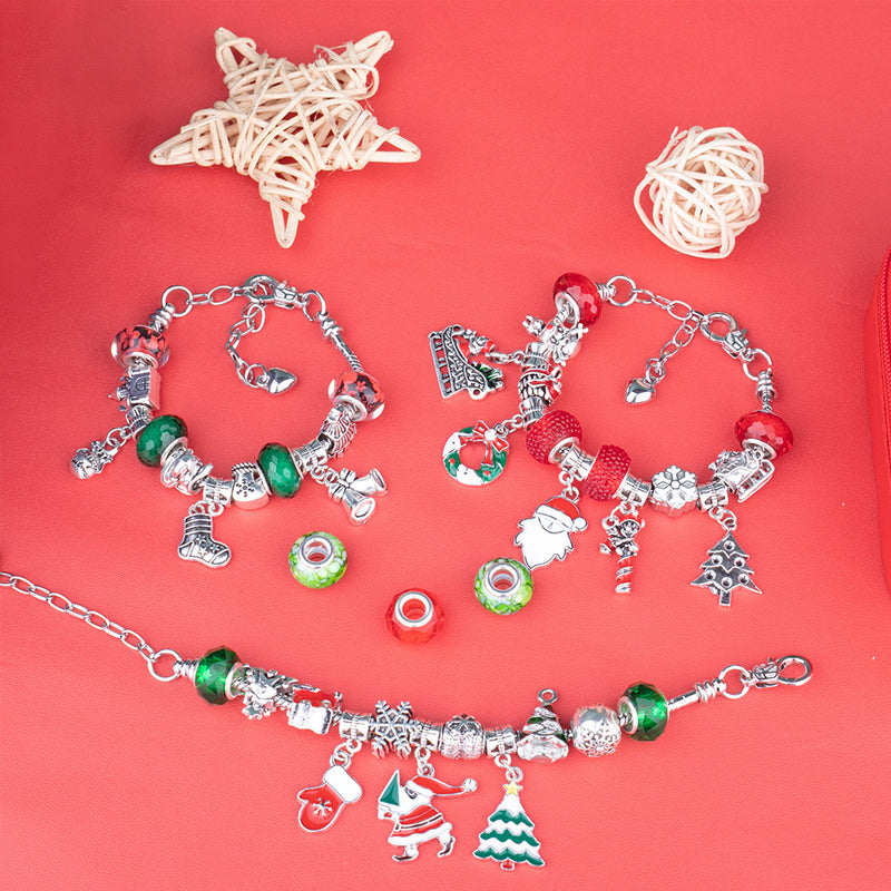Weihnachtliches DIY-Kinderarmband