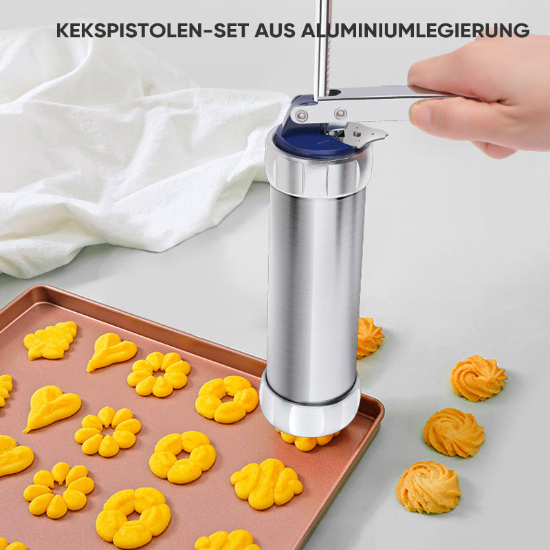 Verbessertes Aluminium-Plätzchen-Backformpistolen-Set