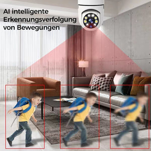 Drahtlose WLAN-Überwachungskamera mit Glühbirne