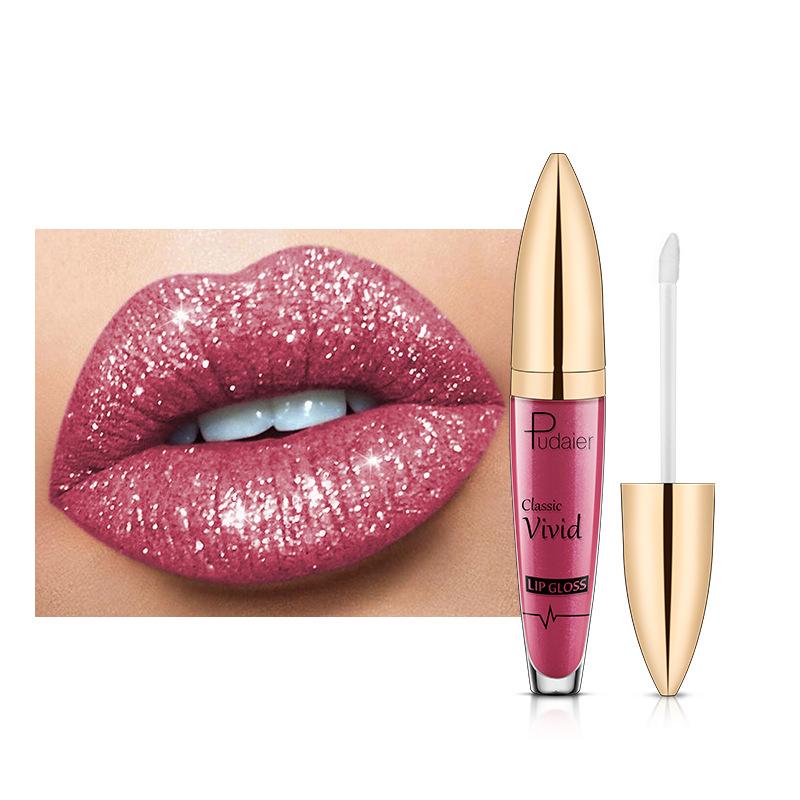 18 Farben Diamant Glänzender Langanhaltender Lippenstift