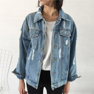 Demin Langarm Jacke