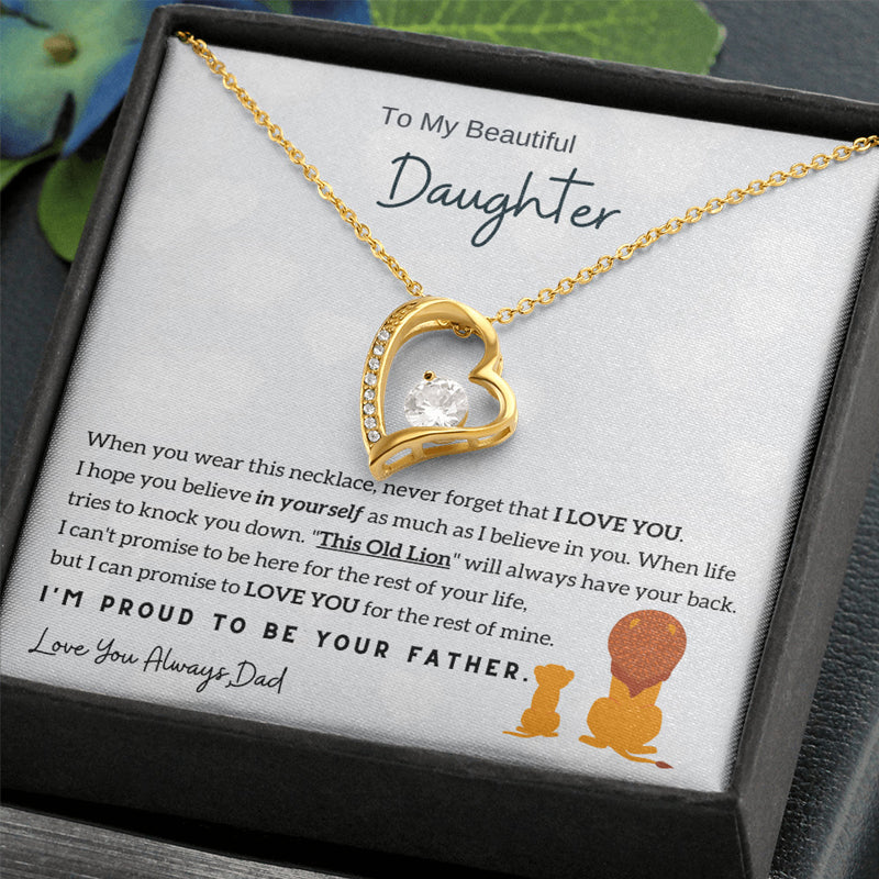 Für immer Herz Halskette