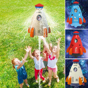 Raketenförmiger fliegender Sprinkler
