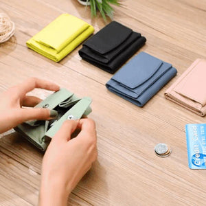 Handgefertigte RFID-Geldbörse aus weichem Leder