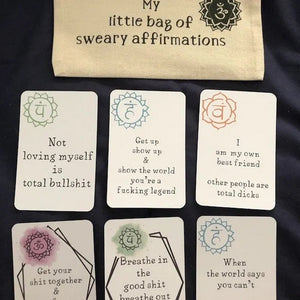 🎁Lustiges Affirmationskarten-Geschenk aus beschichtetem Papier (Set mit 16 Stück)