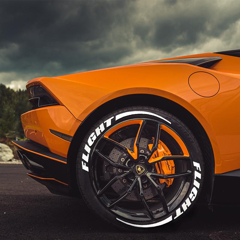 3D leuchtender Reifenaufkleber