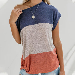 Schrägkollision Farbe T-Shirt