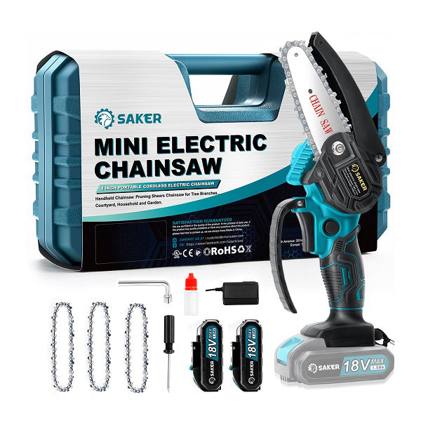 Saker 4 Zoll Mini Akku Kettensäge Einhandsäge