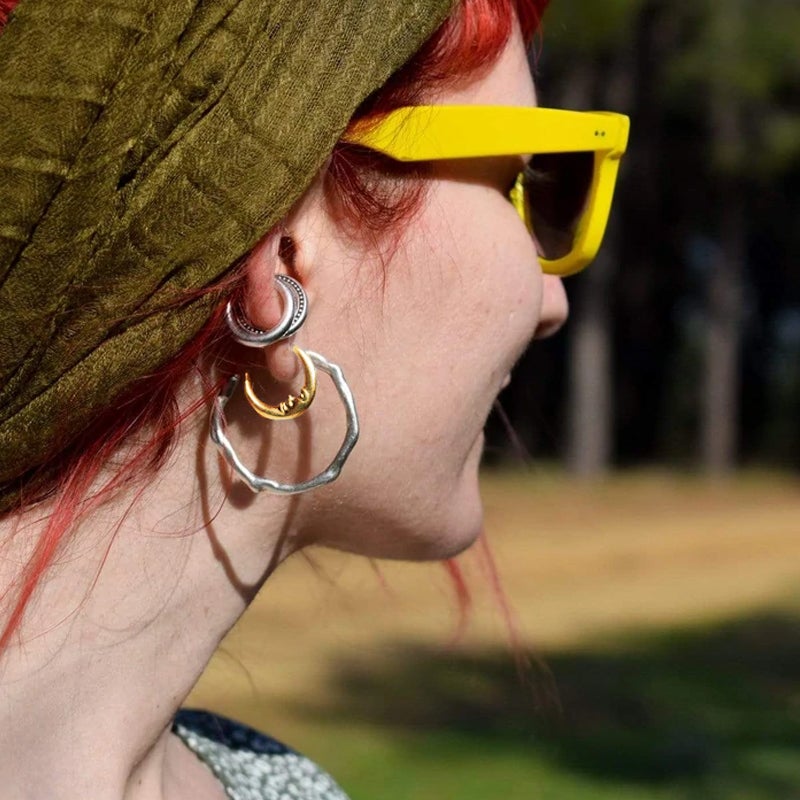 Kreative Mond-Ohrringe