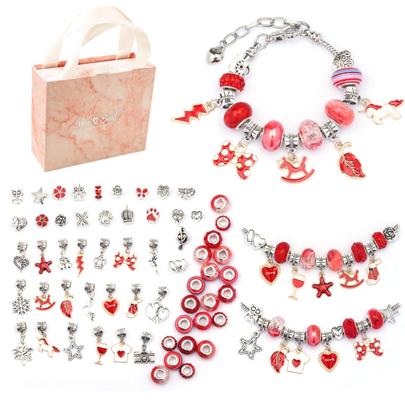 (🔥2022 BESTES GESCHENK FÜR MEINE ENKELN🔥) 🎄Vorweihnachtsangebot 50 % RABATT🎄DIY-Kristallarmband-Set