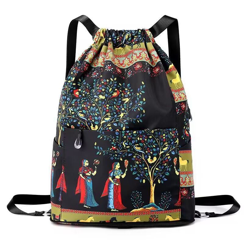 Faltbarer Sportrucksack mit großem Fassungsvermögen und Kordelzug