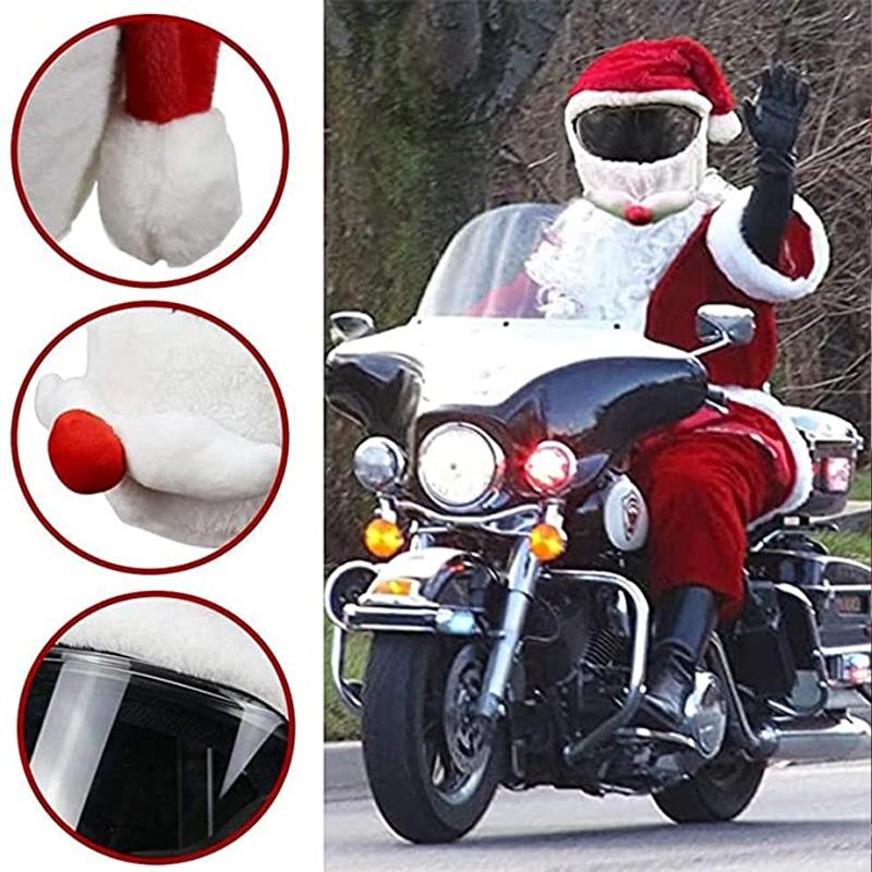 Weihnachtsmann Motorradhelm Protektor