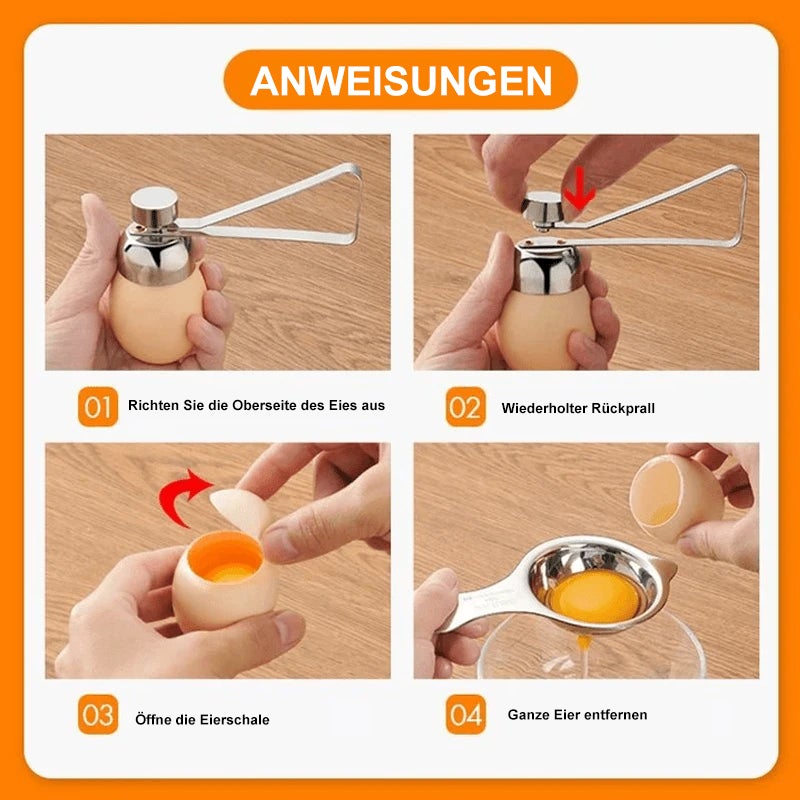 Eierschalenöffner aus Edelstahl