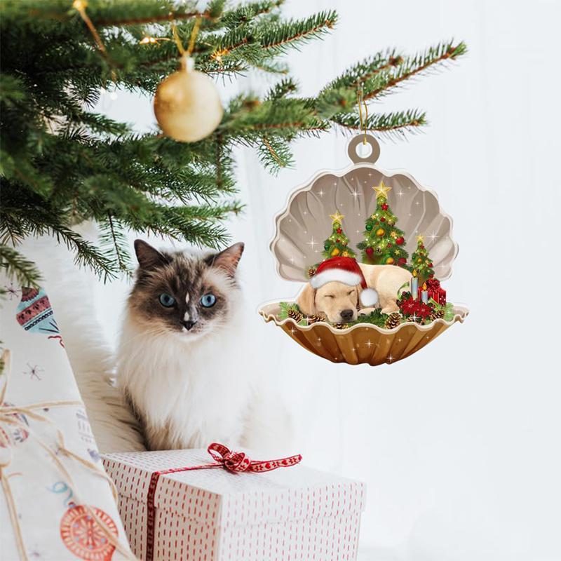 Weihnachtsdekoration Muschelanhänger aus Acryl