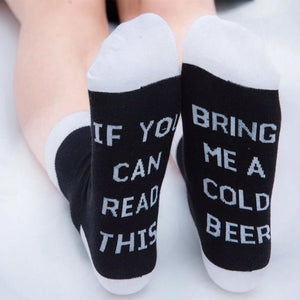 Schöne Brief gestickte Socken, 2 Paare