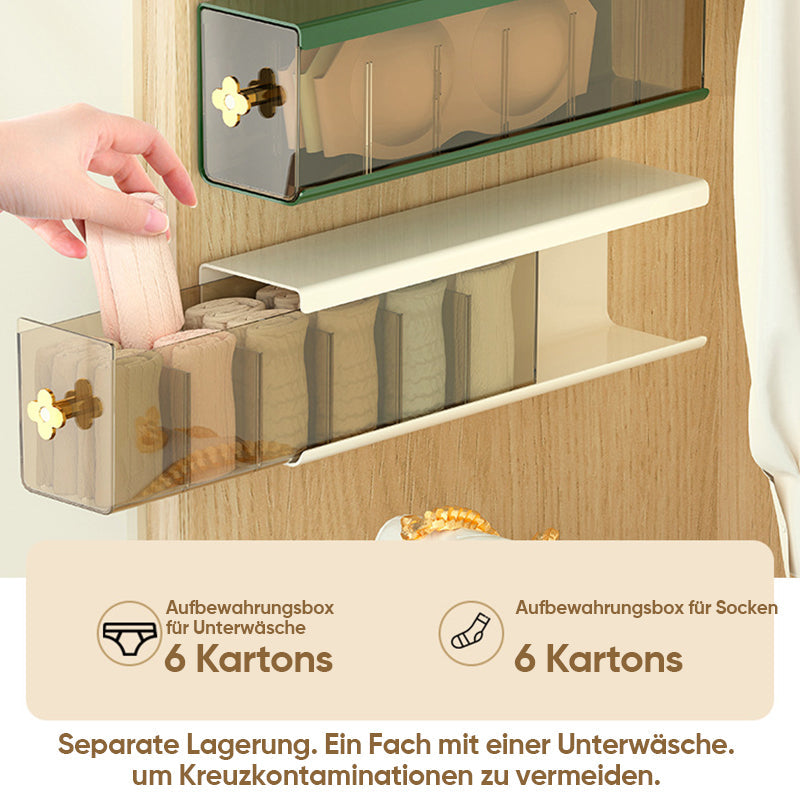 Wandmontierte Unterwäsche-Aufbewahrungsbox